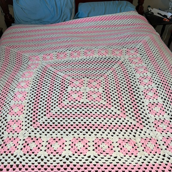 Handmade Crochet Blanket - Picture 2 of 3